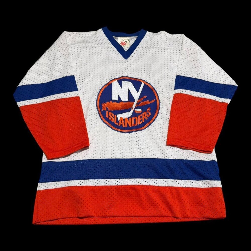 Vintage Paw‎ USA Mase New York Islanders Stitched Hockey Jersey Adult Large